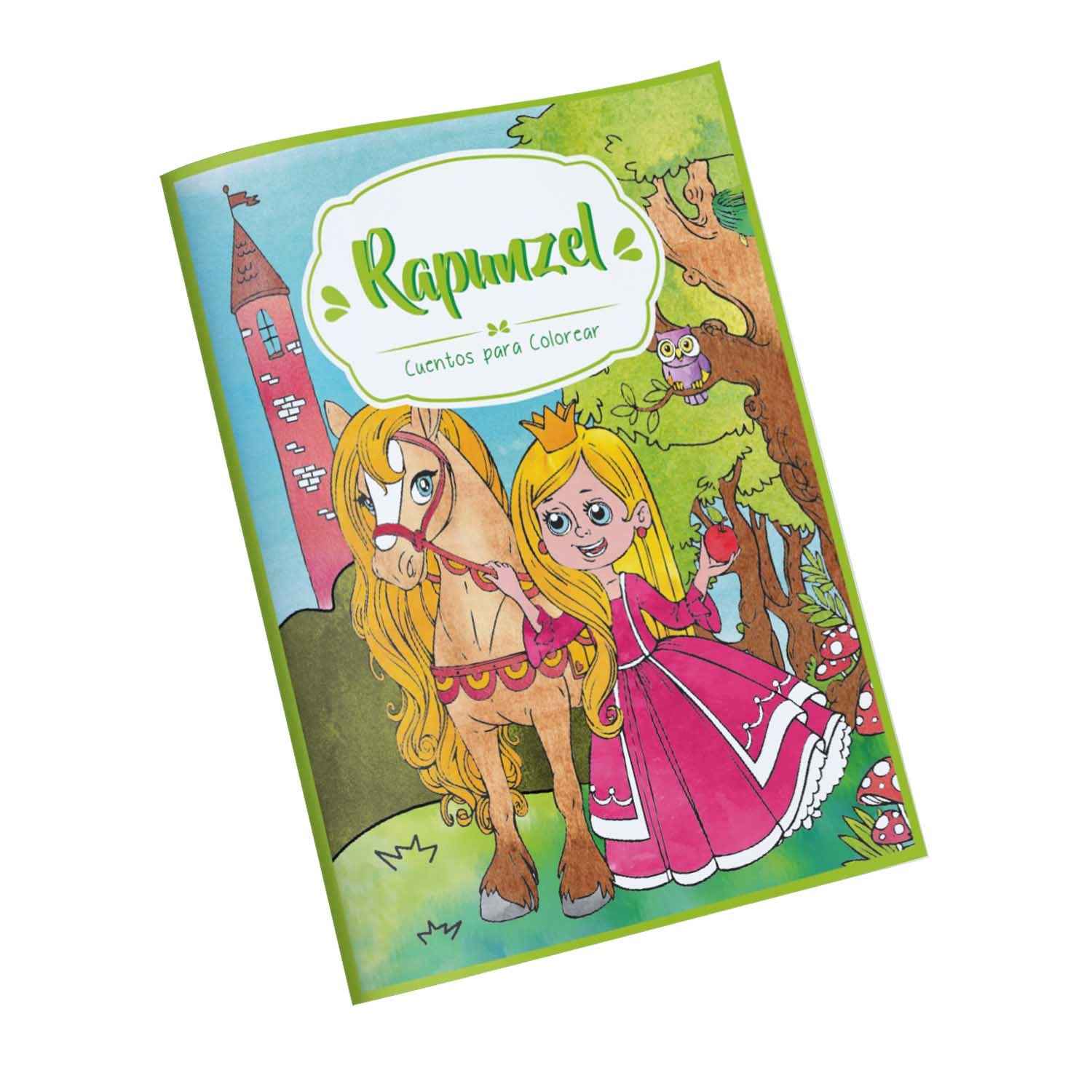 Cuentos Para Colorear Rapunzel 16 Paginas 27,5 x 21 | Art & Craft